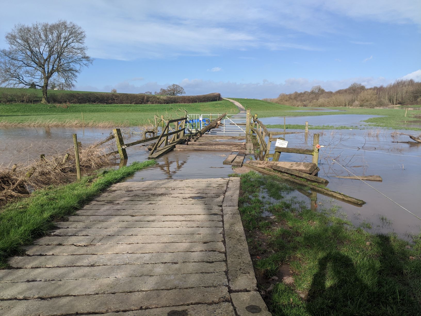 ... but here's the state of the bridge on February 22nd 2020